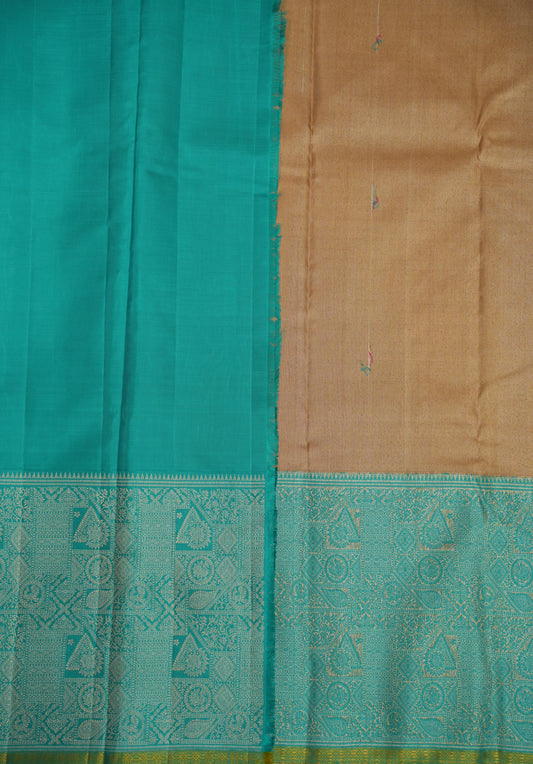 Golden Kora Silk Saree