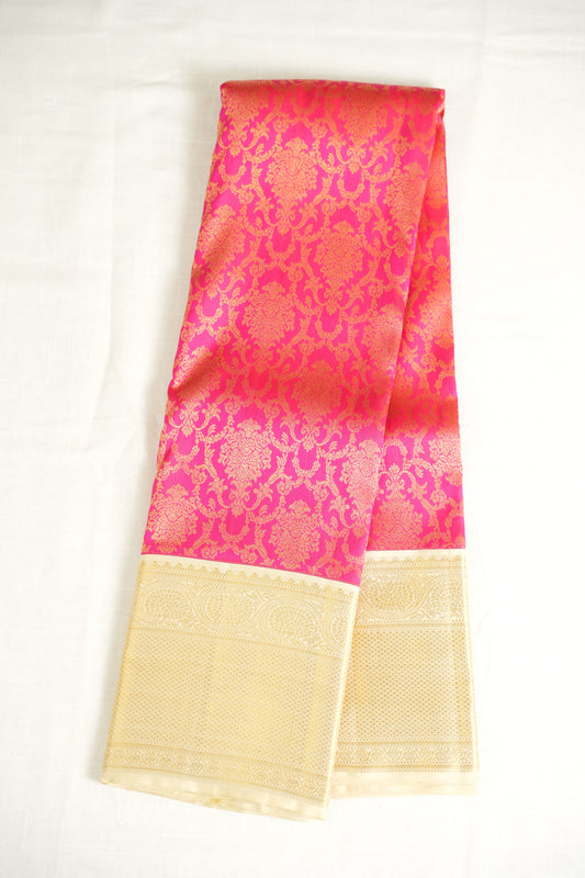 Magenta Pink Silk Saree