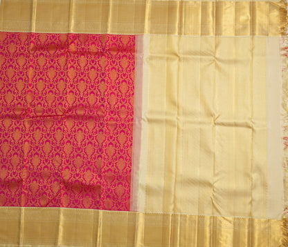 Magenta Pink Silk Saree