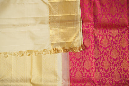 Magenta Pink Silk Saree