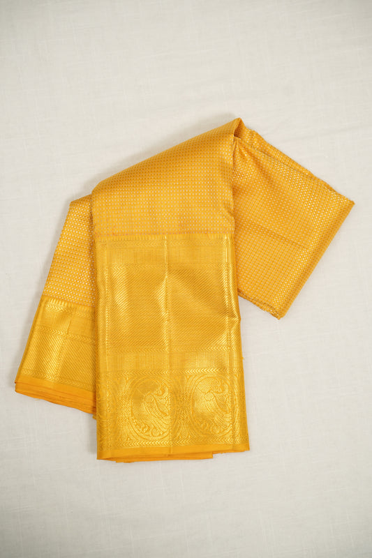 Yellow Golden Silk Saree