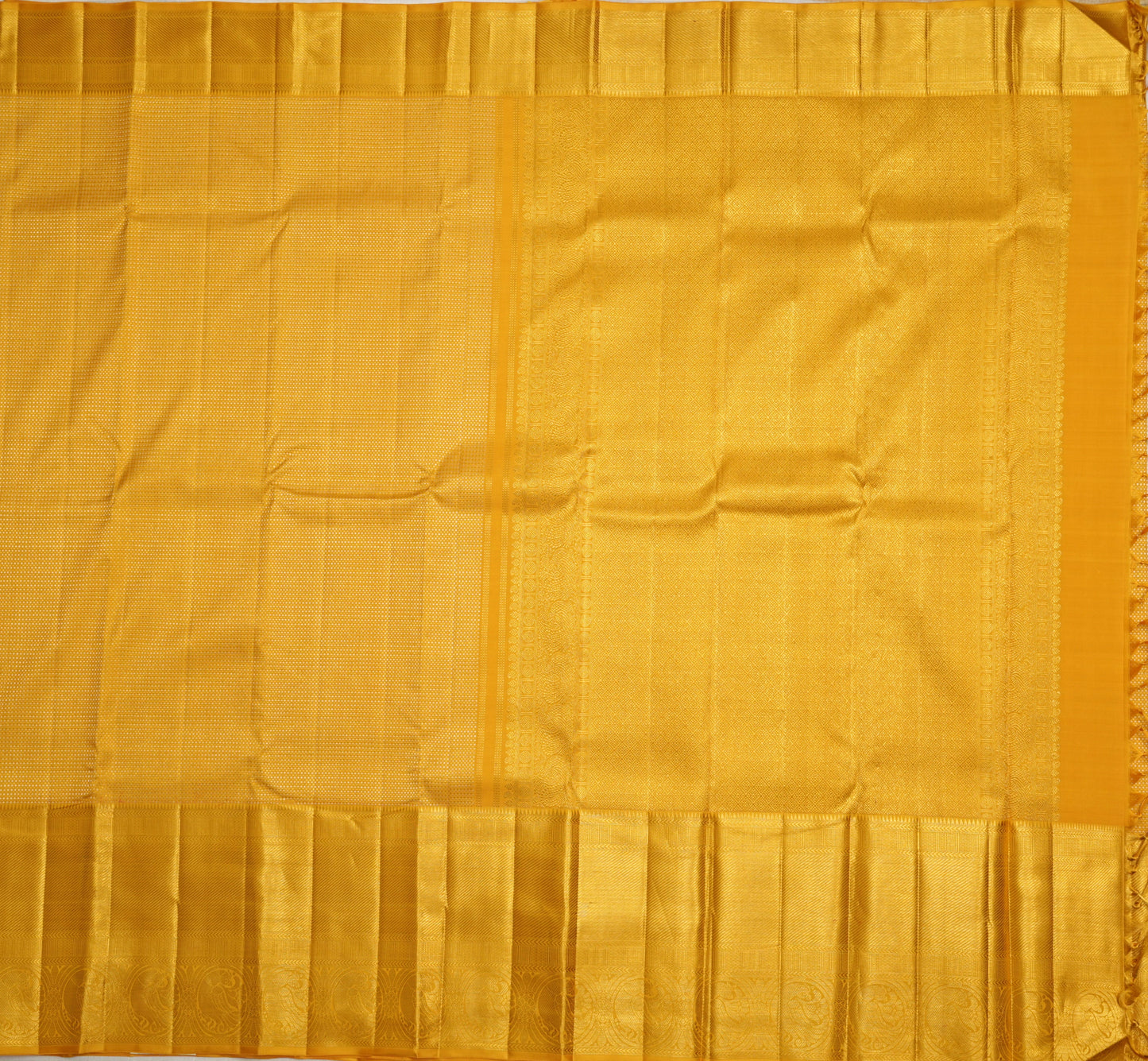 Yellow Golden Silk Saree