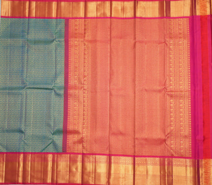 Teal Green Silk Saree