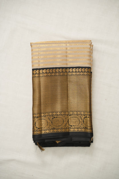 Beige Silk Saree