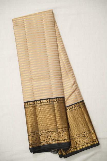 Beige Silk Saree