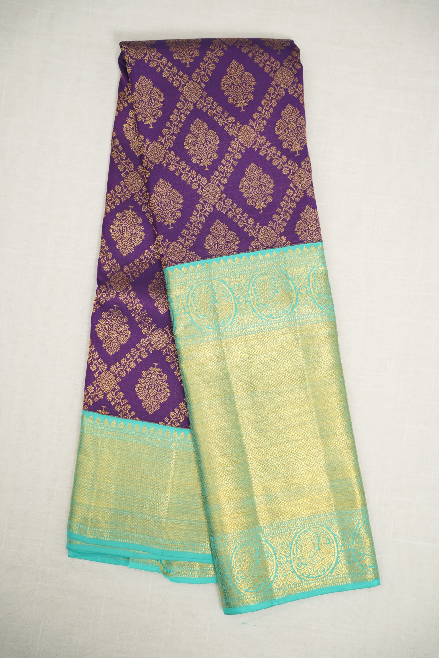 Royal Purple Silk Saree