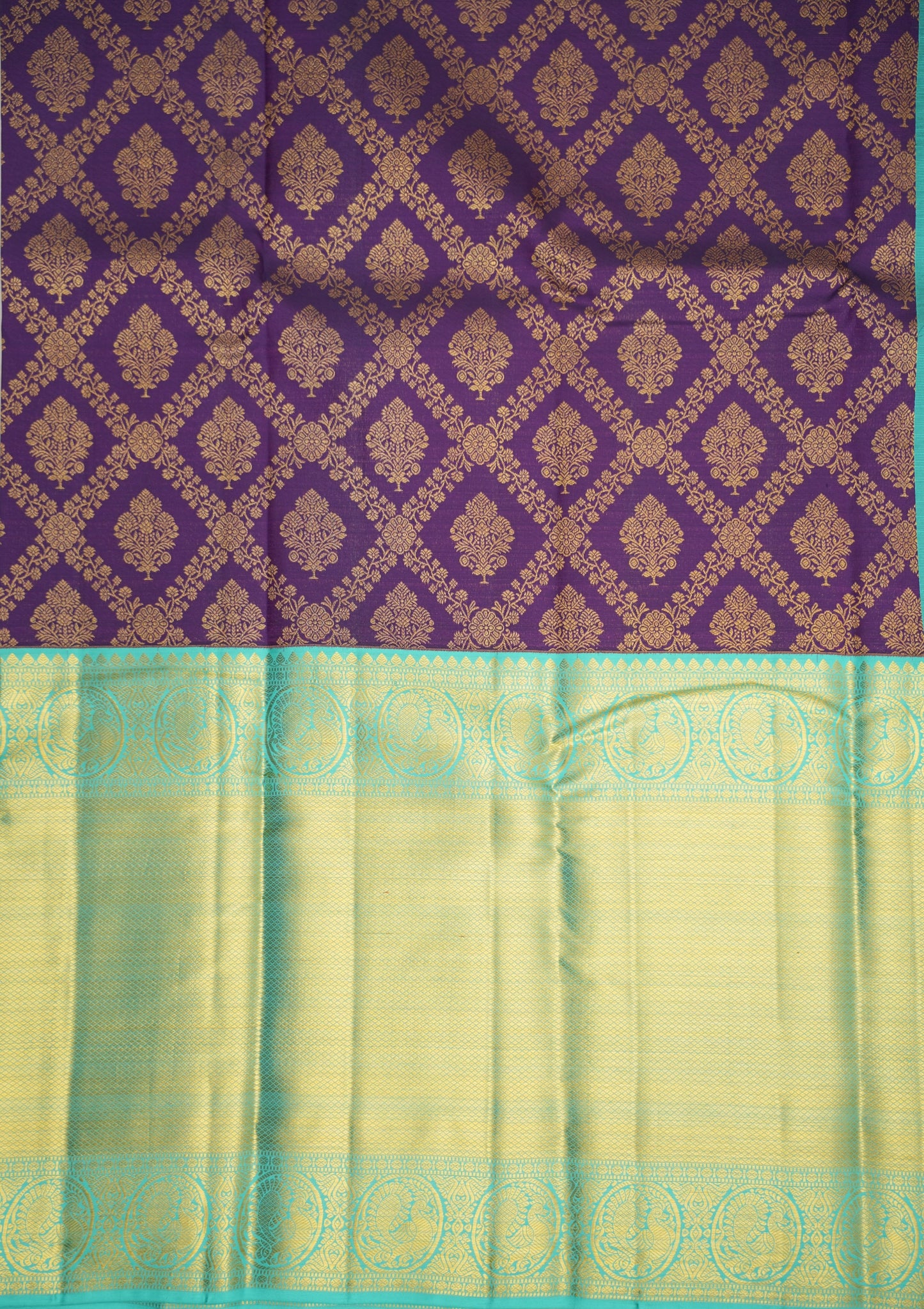 Royal Purple Silk Saree