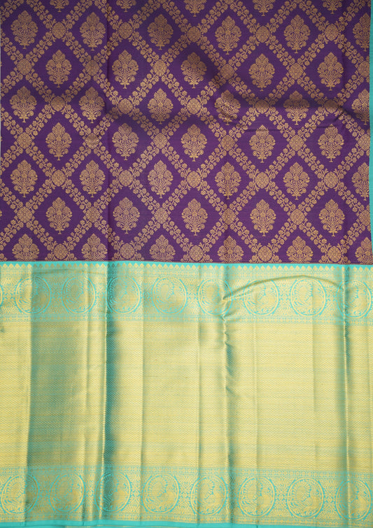 Royal Purple Silk Saree