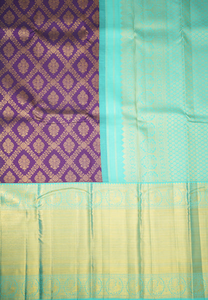 Royal Purple Silk Saree