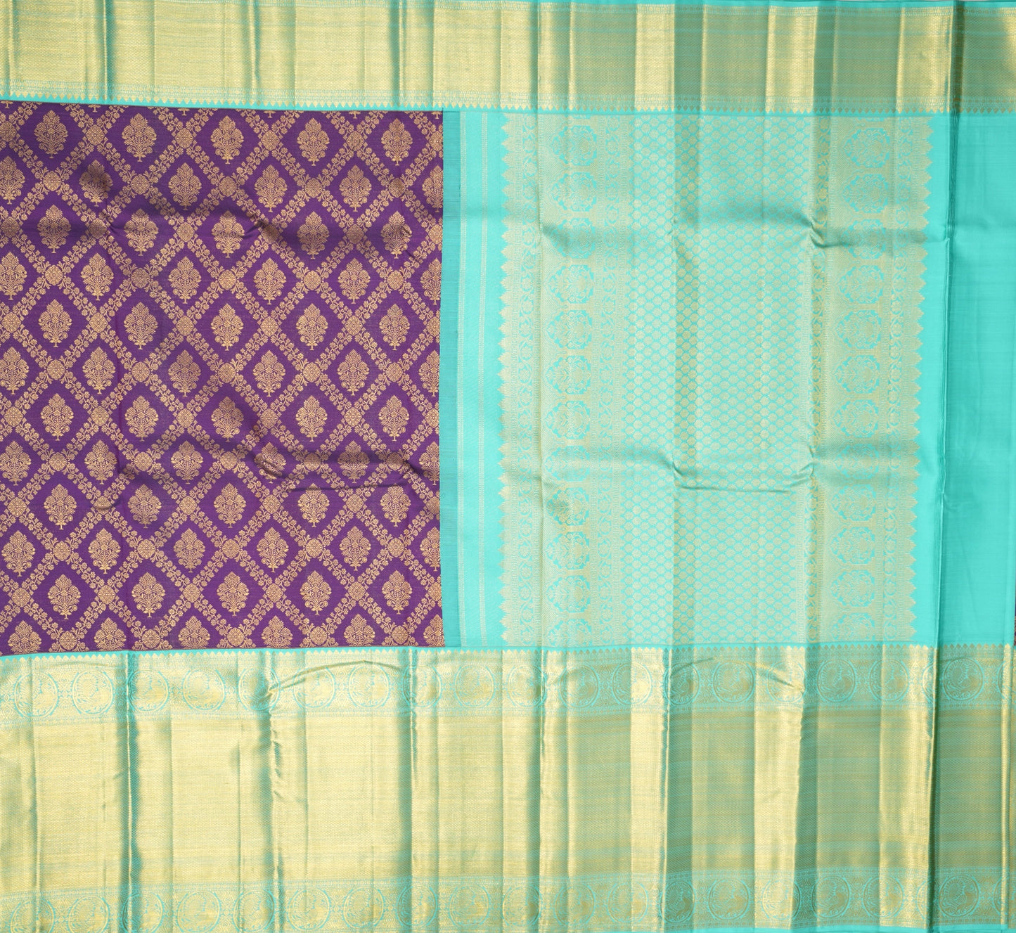Royal Purple Silk Saree