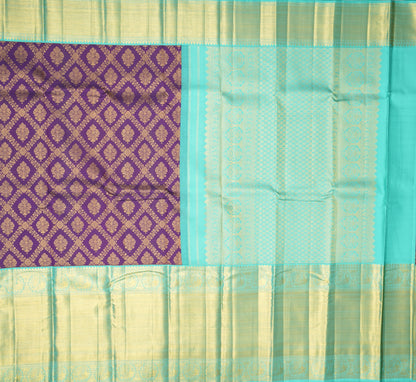 Royal Purple Silk Saree