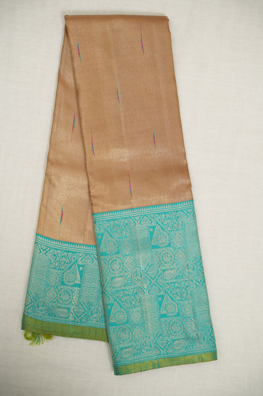 Golden Kora Silk Saree