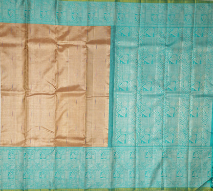 Golden Kora Silk Saree