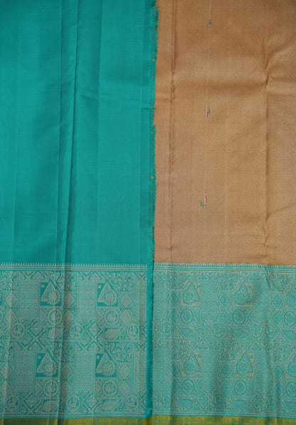 Golden Kora Silk Saree