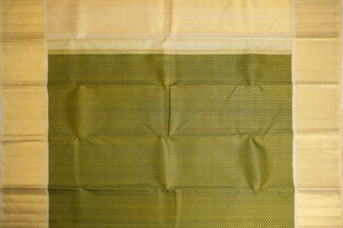 Olive Green Silk Saree