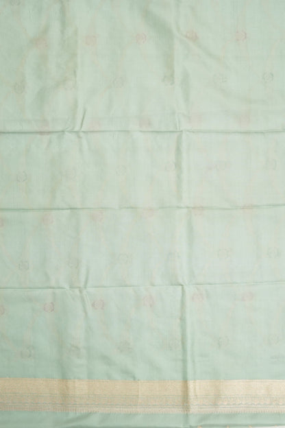 Mint Blue Banarasi Silk Saree